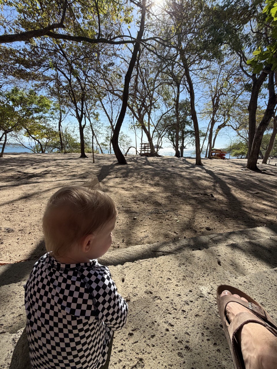 Sylas on the beach in Costa Rica