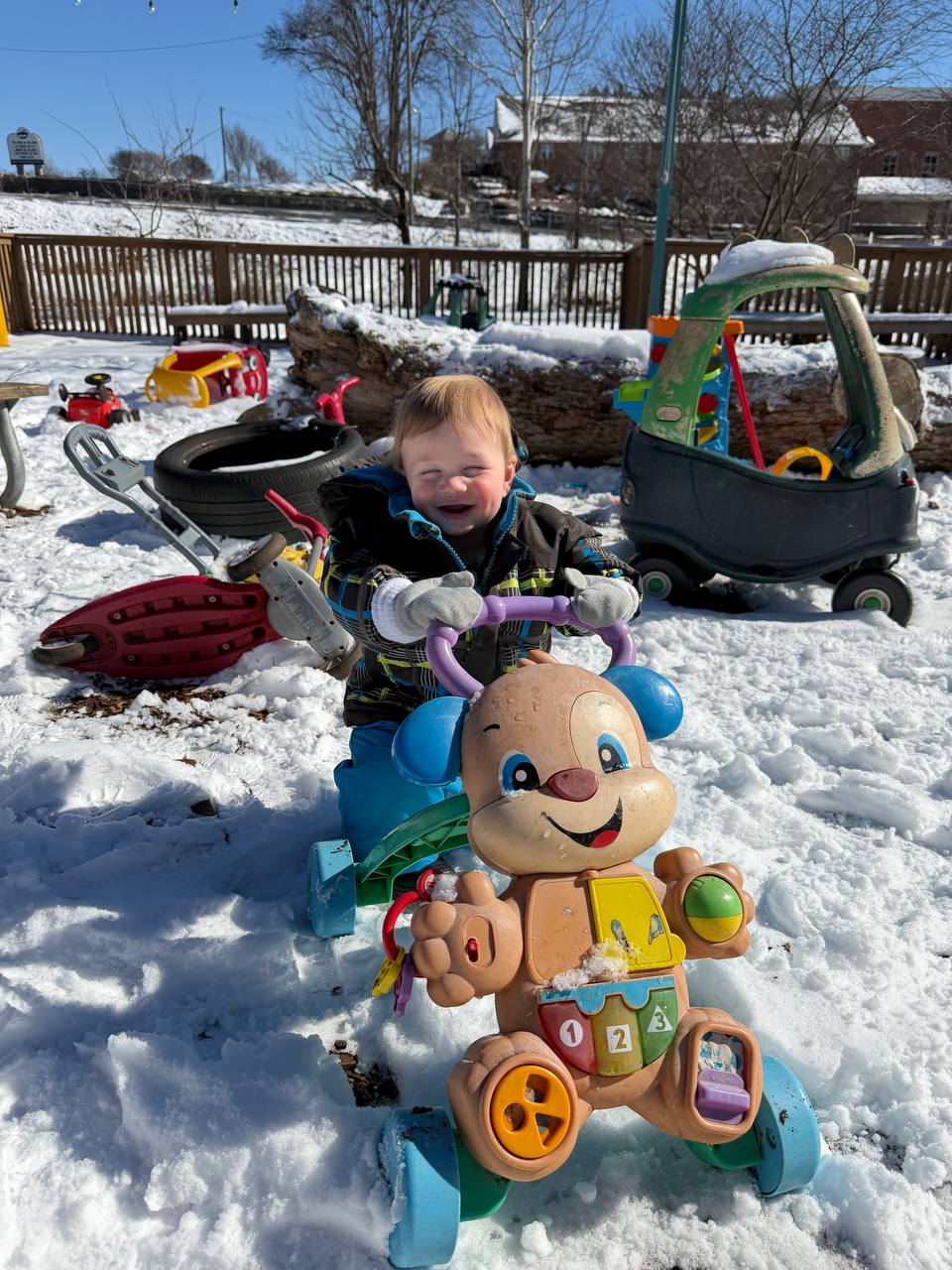 Canadian mom enjoying the snow