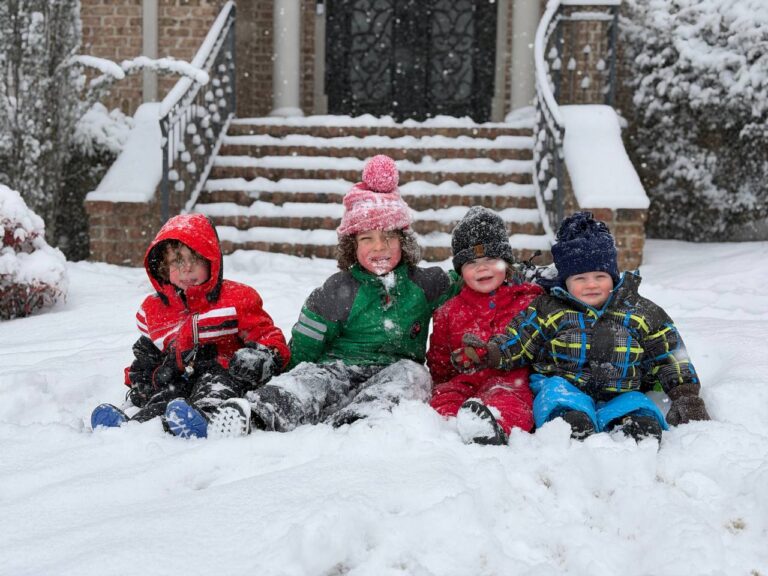 Four Boys and a Backyard Blizzard
